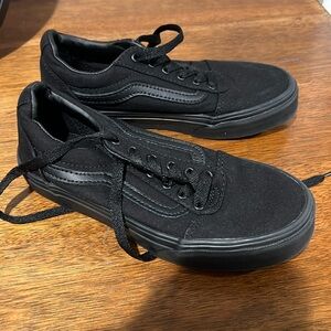 Kids Black Size 2 Vans.